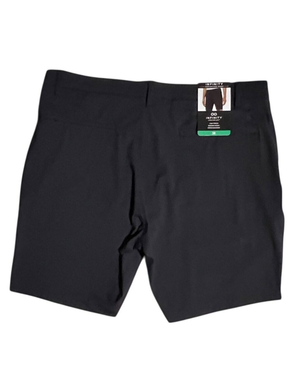 Infinity Mens Performance Chino Shorts 38 Navy 4-Way Stretch Golf NWT Preppy - Picture 2 of 6